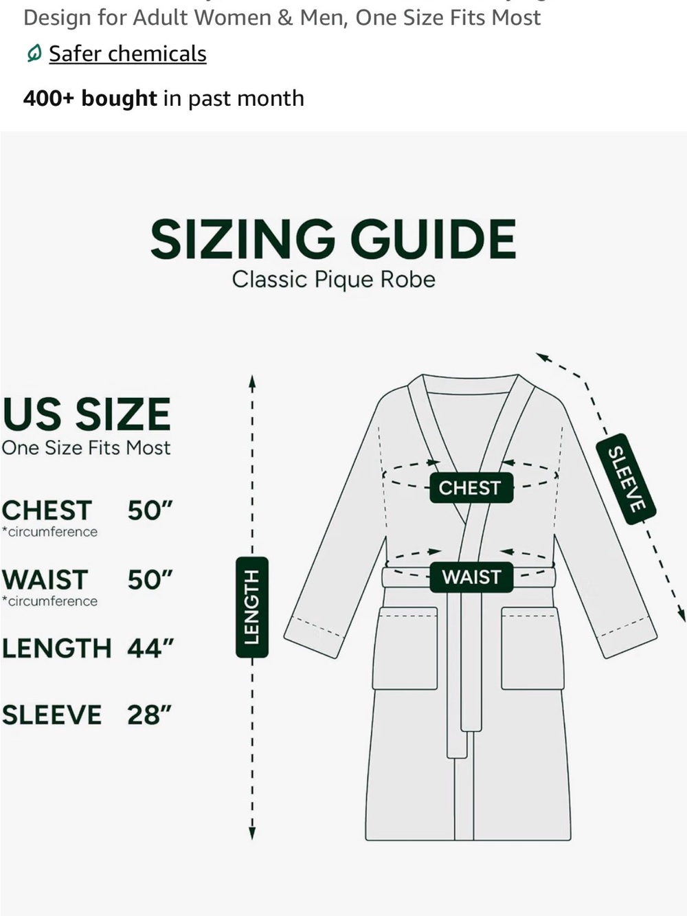 Lacoste unisex bath Robe - Picture 2 of 4